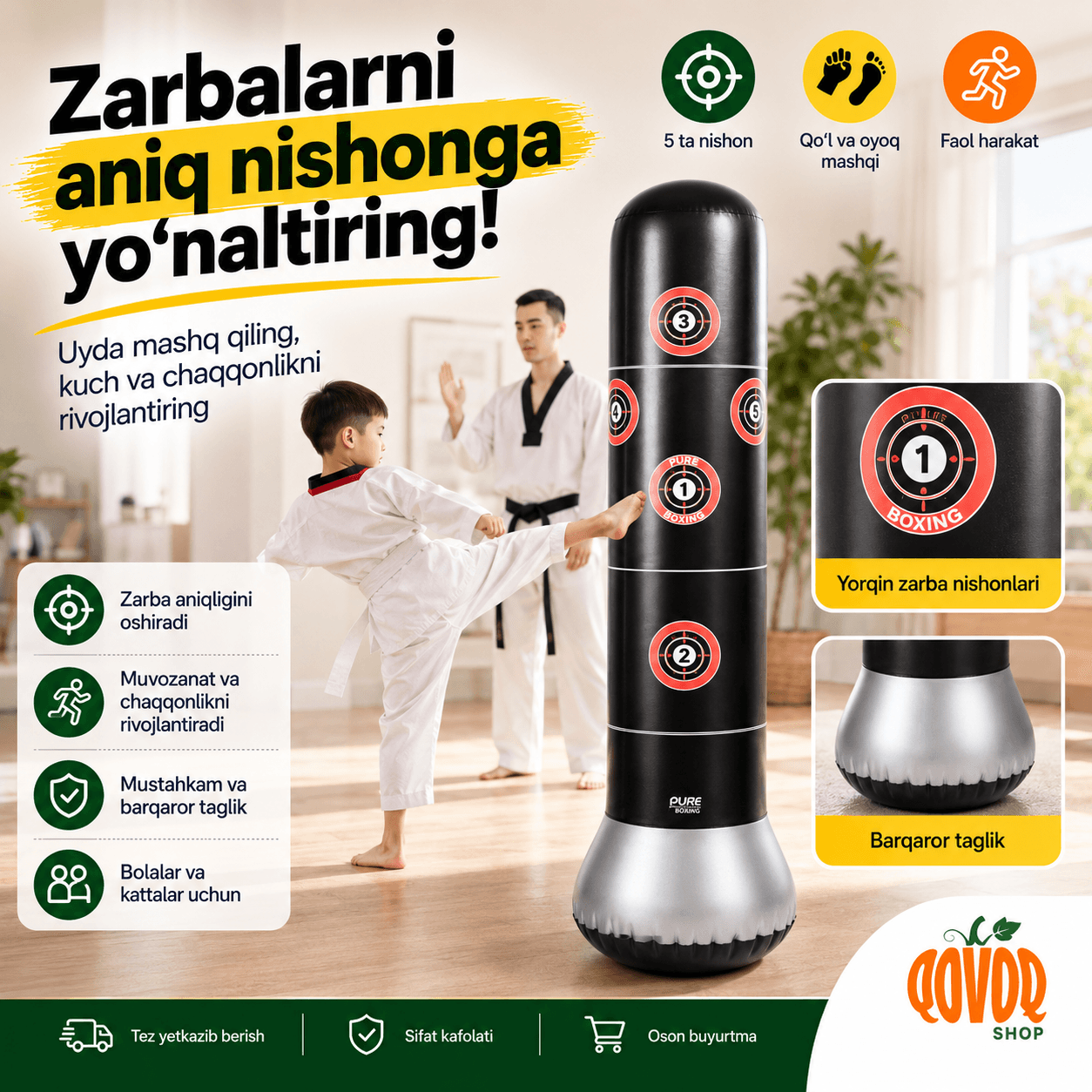 Bolalar va Kattalar Uchun Nishonli Trenajyor